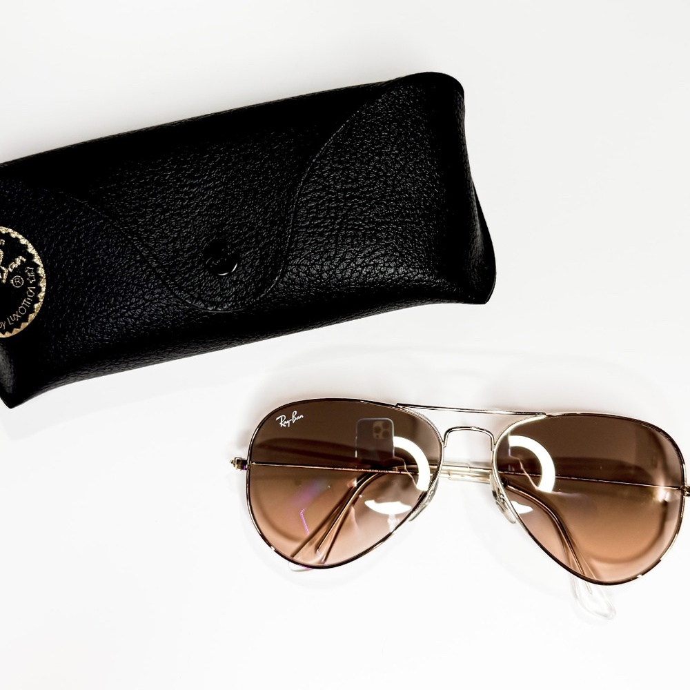 Ray-Ban Aviator Gold with Brown Gradient